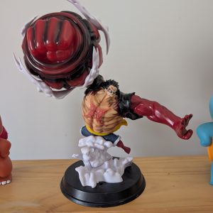 Mô hình Luffy gear 4 tank man - One Piece - cao 30cm - nặng 1000gram